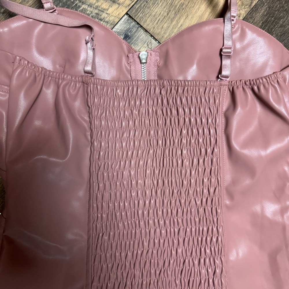 Bloomingdale's Mauve Studded Corset Top - Picture 6 of 9
